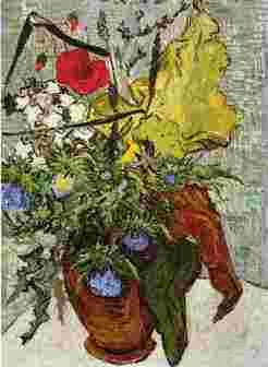 Vincent Van Gogh Wild Flowers and Thistles in a Vase china oil painting image